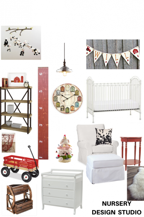 country chic fixer upper nursery design