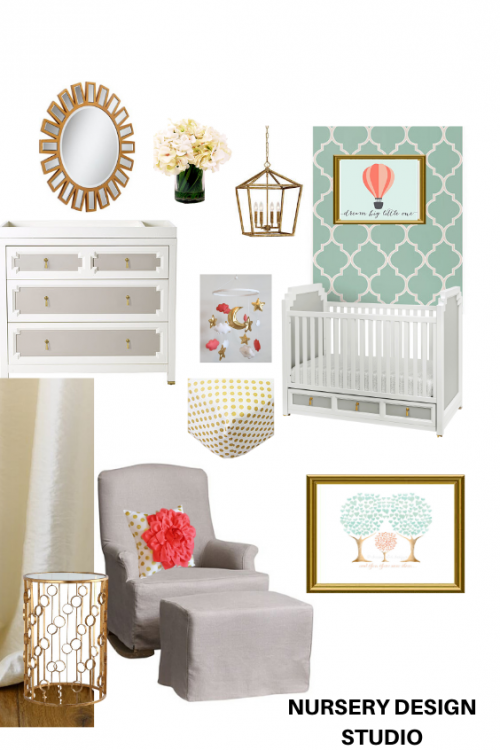 mint and coral nursery
