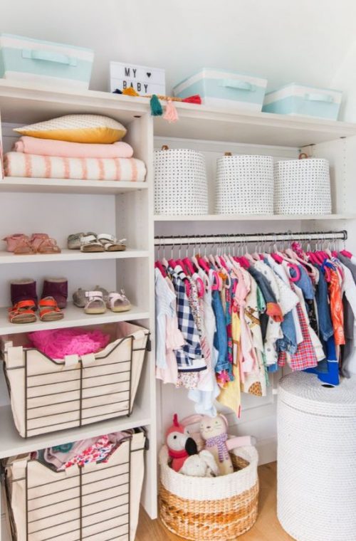 nursery closet ideas with great organization