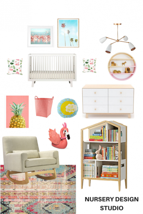 tropical flamingo nursery