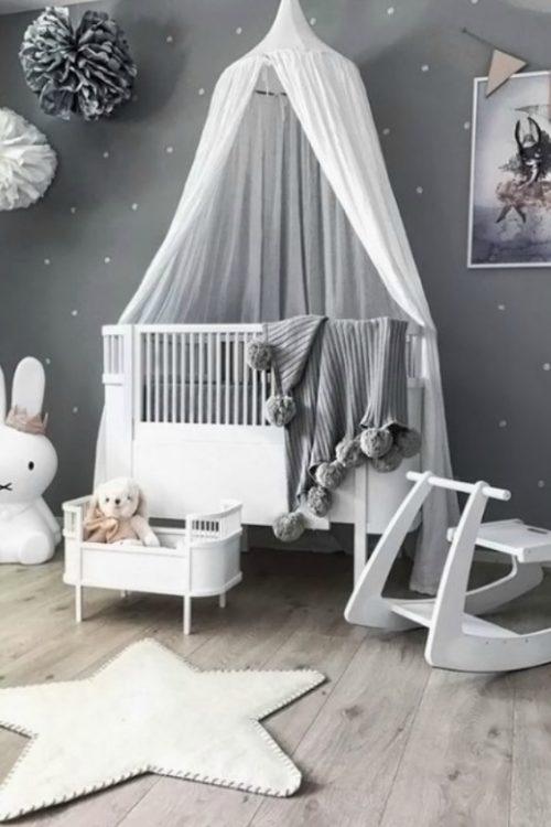 grey Scandinavian nursery