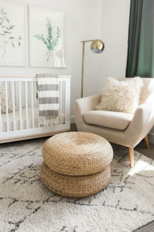 nursery with green accents