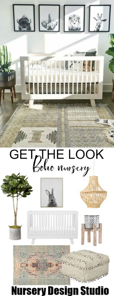 casual boho nursery