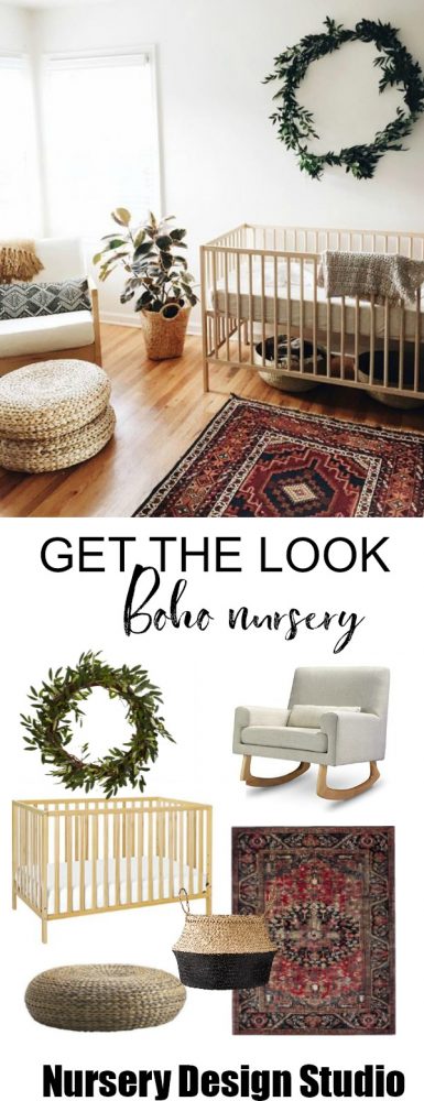 stylish bohemian nursery