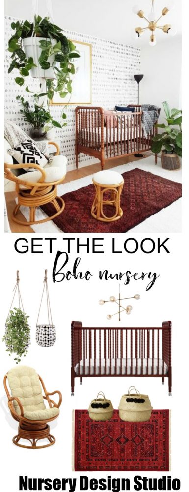 earthy bohemian nursery