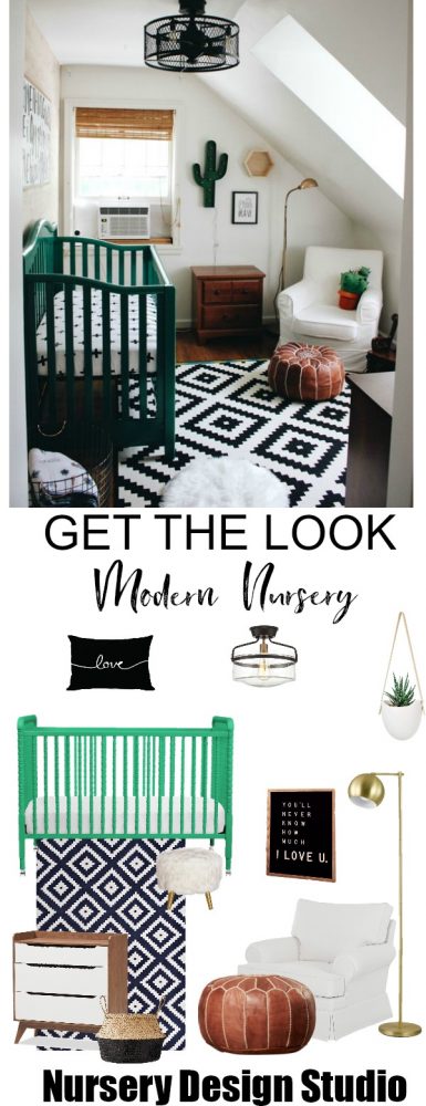 perfect green and black nursery