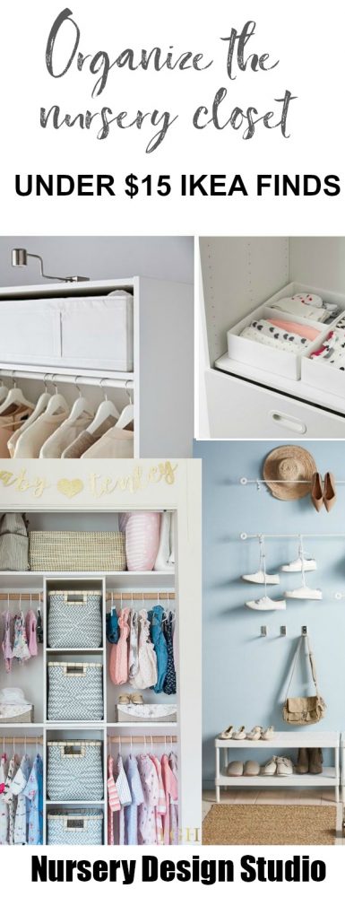 UNDER $15 IKEA FINDS FOR ORGANIZING THE NURSERY CLOSET