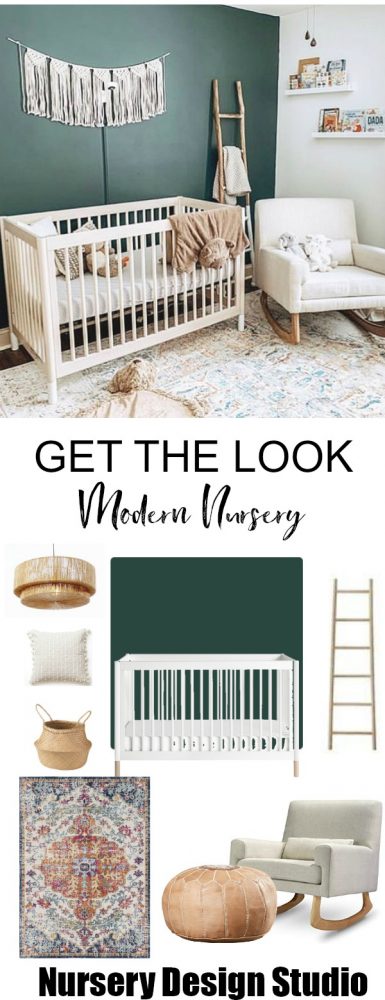 dark green modern nursery