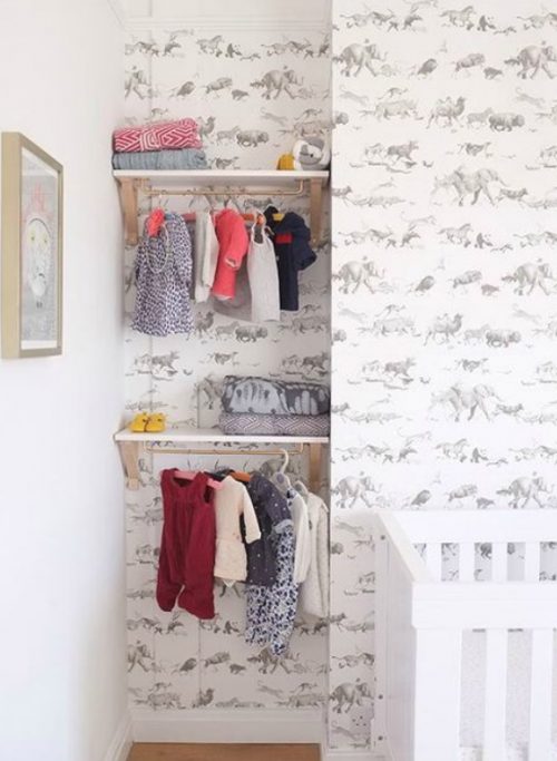 how to organize baby clothes without a closet
