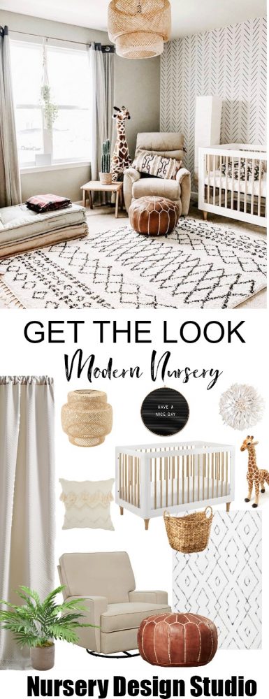 ivory and white modern nursery