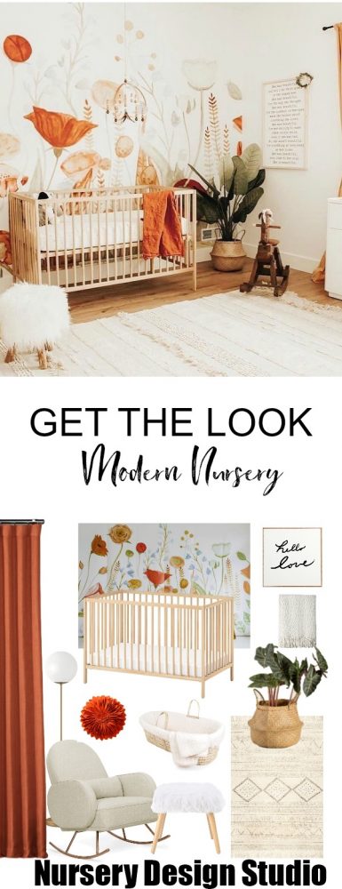 wildflower mural nursery