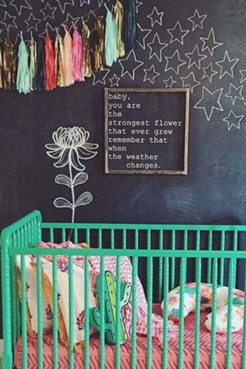 chalkboard nursery