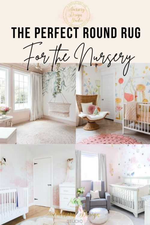 round rug in the nursery