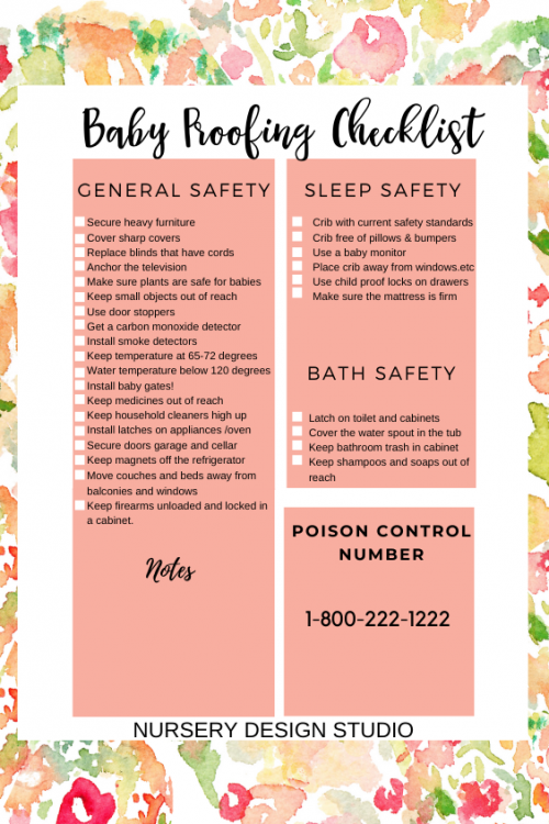 BABY PROOF CHECKLIST