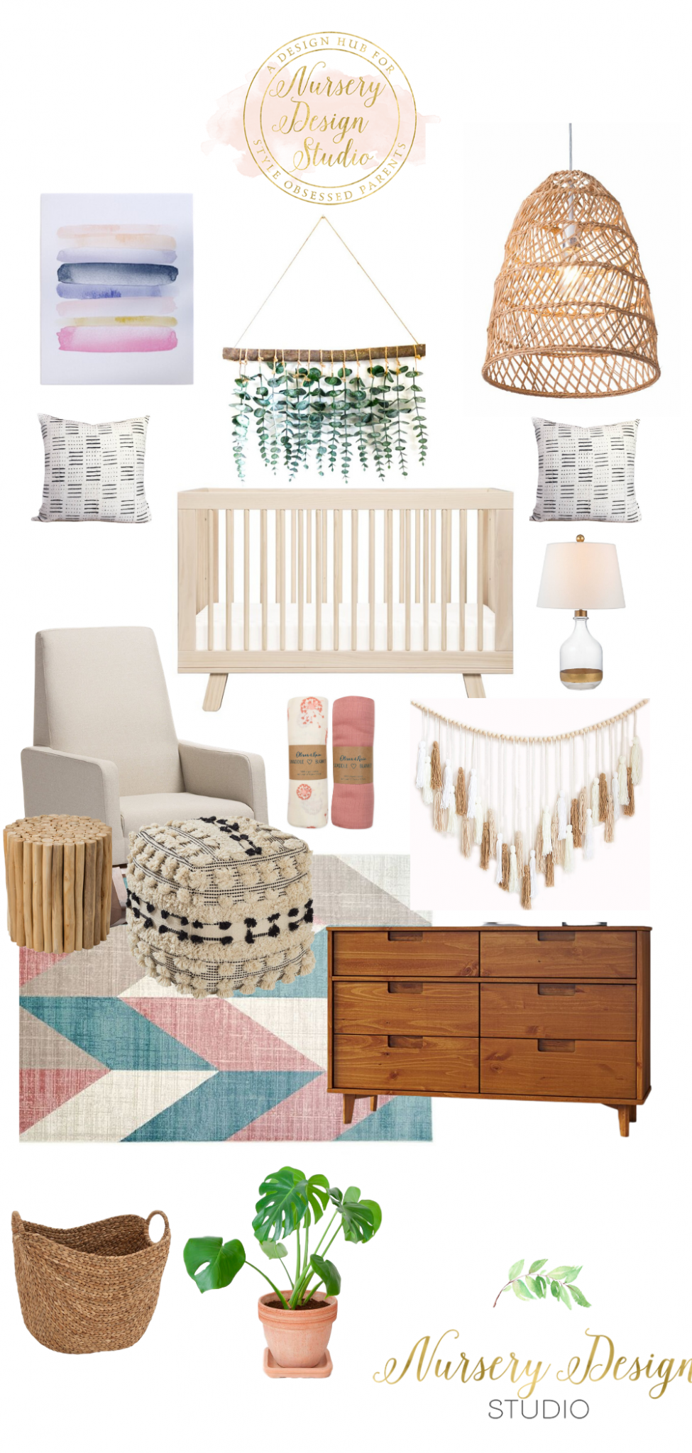 BOHEMIAN NURSERY DESIGN BOARD | Nursery Design Studio