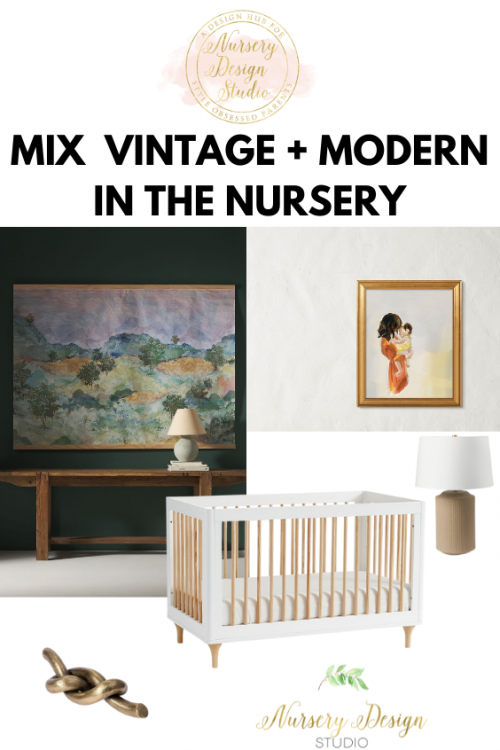 mix vintage into a modern nursery