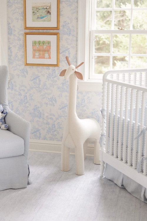hanging artwork in the nursery