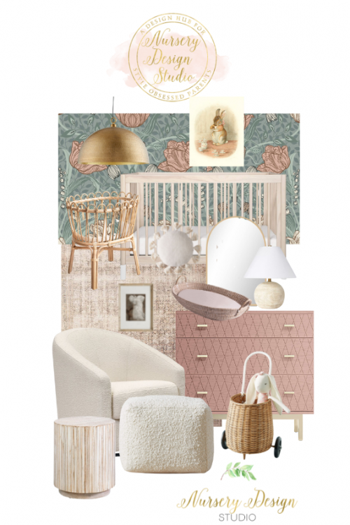 soft and feminine nursery