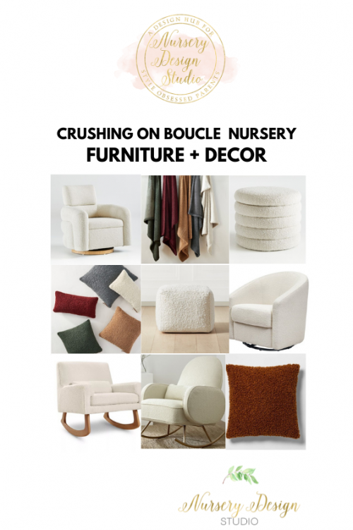 BOUCLE NURSERY FURNITURE AND DECOR