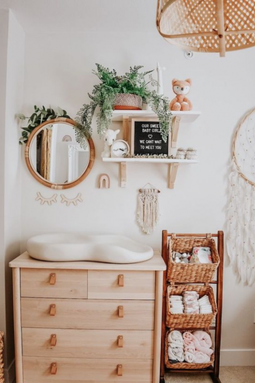 TIERED BASKETS FOR NURSERY STORAGE