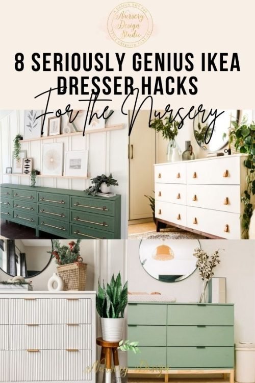 ingenious IKEA nursery dresser hacks