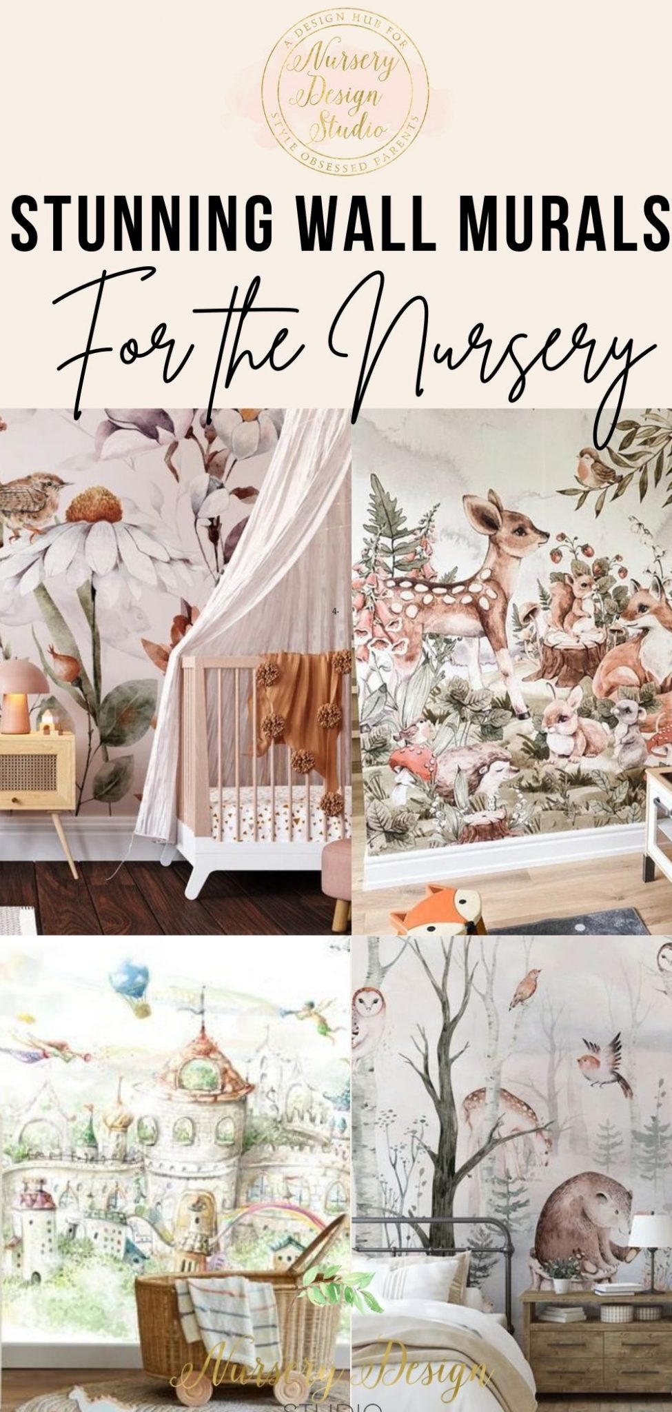 17 STUNNING NURSERY WALL MURAL IDEAS FOR A STATEMENT WALL - Nursery ...