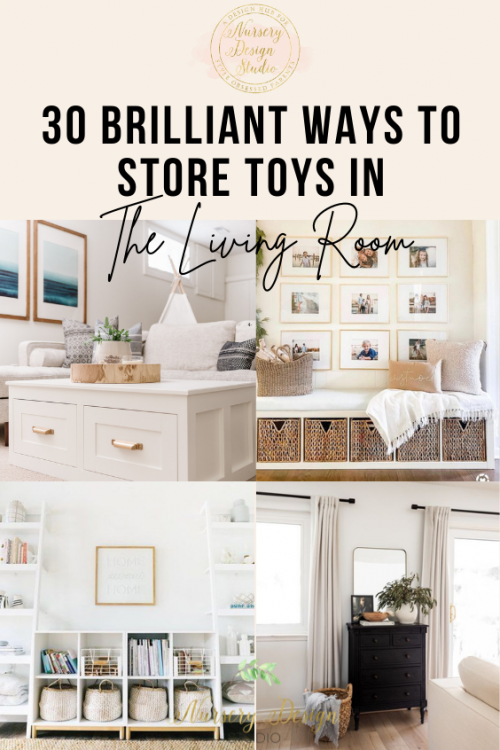 30 WAYS TO STORE AND HIDE TOYS IN THE LIVING ROOM