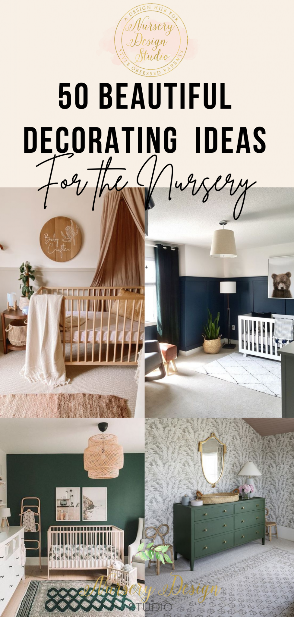 50 BEAUTIFUL DECORATING IDEAS FOR THE NURSERY COVERING EVERYTHING FROM ...