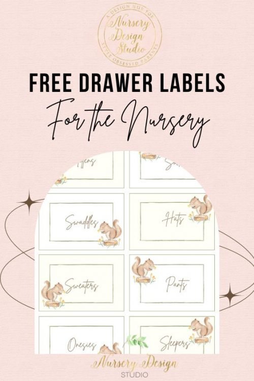 free drawer labels for the nursery