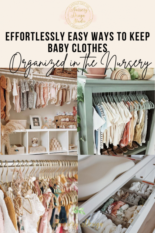how to keep baby clothes organized in the nursery