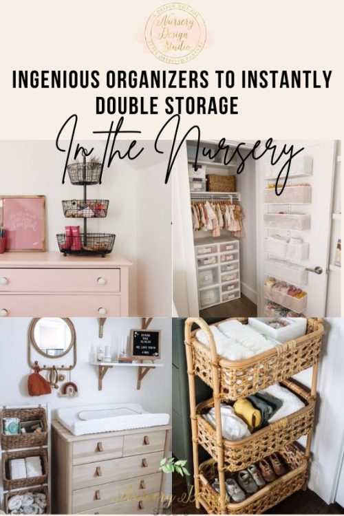 organizers to double nursery storage