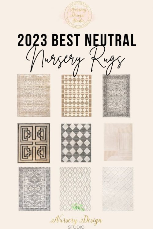 2023 best neutral nursery rugs