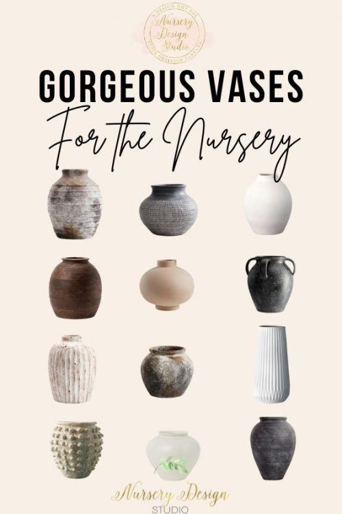 gorgeous vases for the nursery