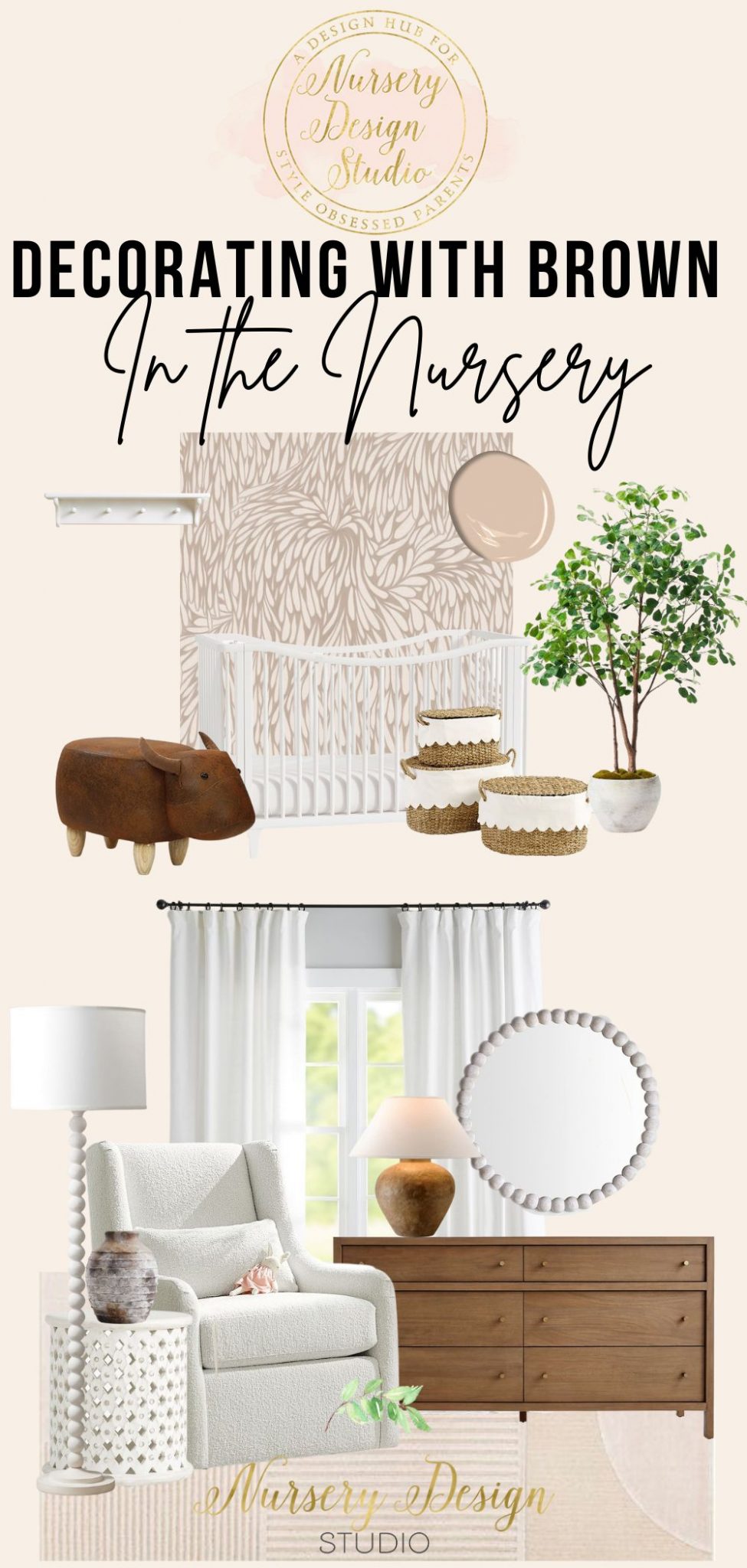 DECORATING WITH BROWN IN THE NURSERY - Nursery Design Studio
