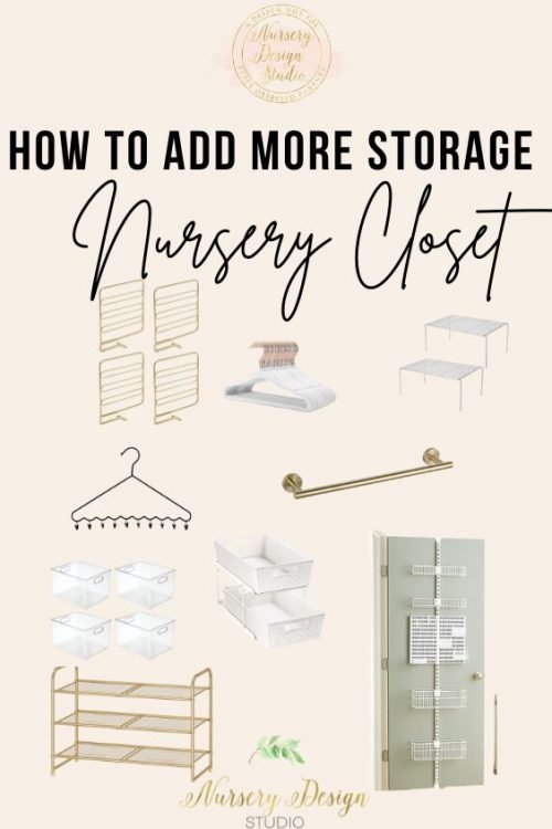 add extra nursery closet storage