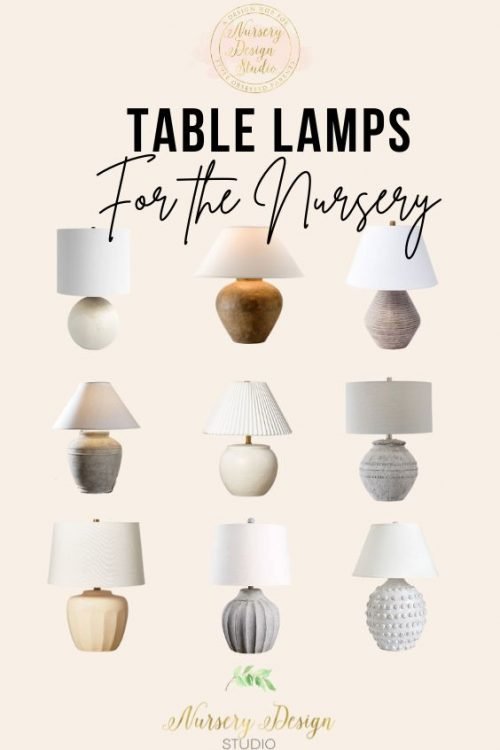 TABLE LAMPS FOR THE NURSERY