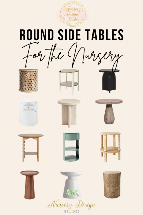 round side tables for the nursery