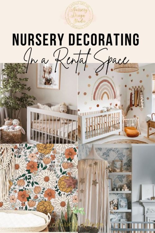 nursery decorating in a rental