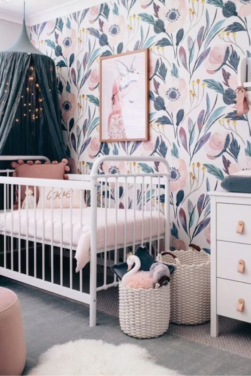 33 BEAUTIFUL FLORAL NURSERY IDEAS INSPIRED BY NATURE | Nursery Design ...