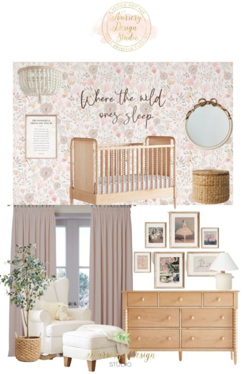 11 ROMANTIC FLORAL NURSERIES BLOOMING WITH BOTANICAL CHARM | Nursery ...