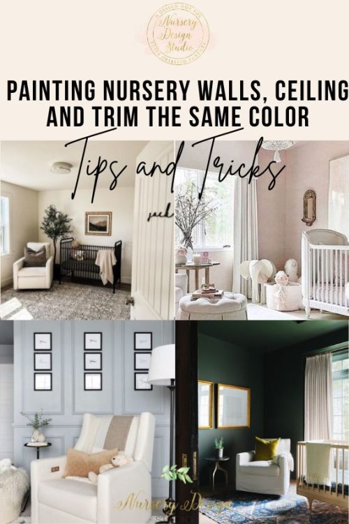 painting nursery walls, ceiling and trim the same color- tips and tricks