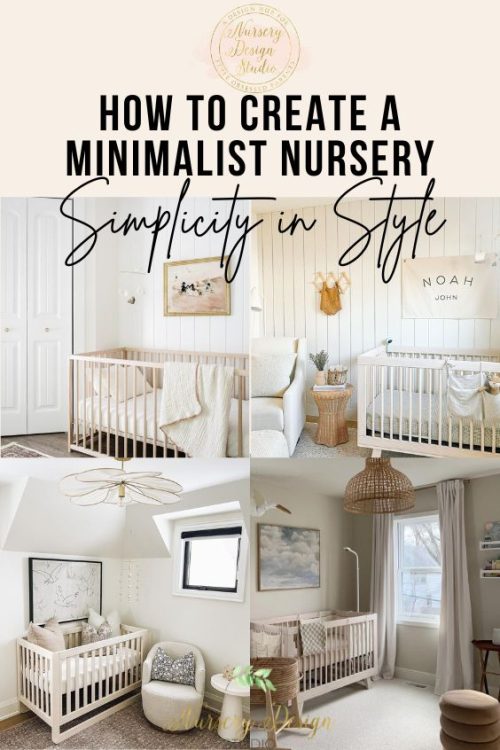 how to create a minimalist nursery