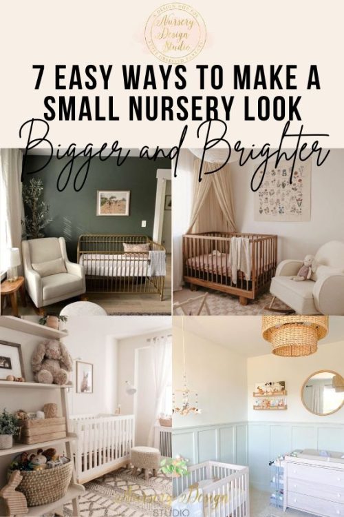 make a small nursery look bigger and brighter