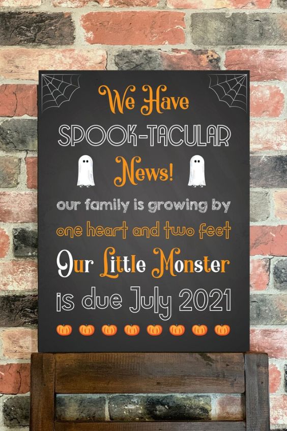 HALLOWEEN baby ANNOUNCEMENTS