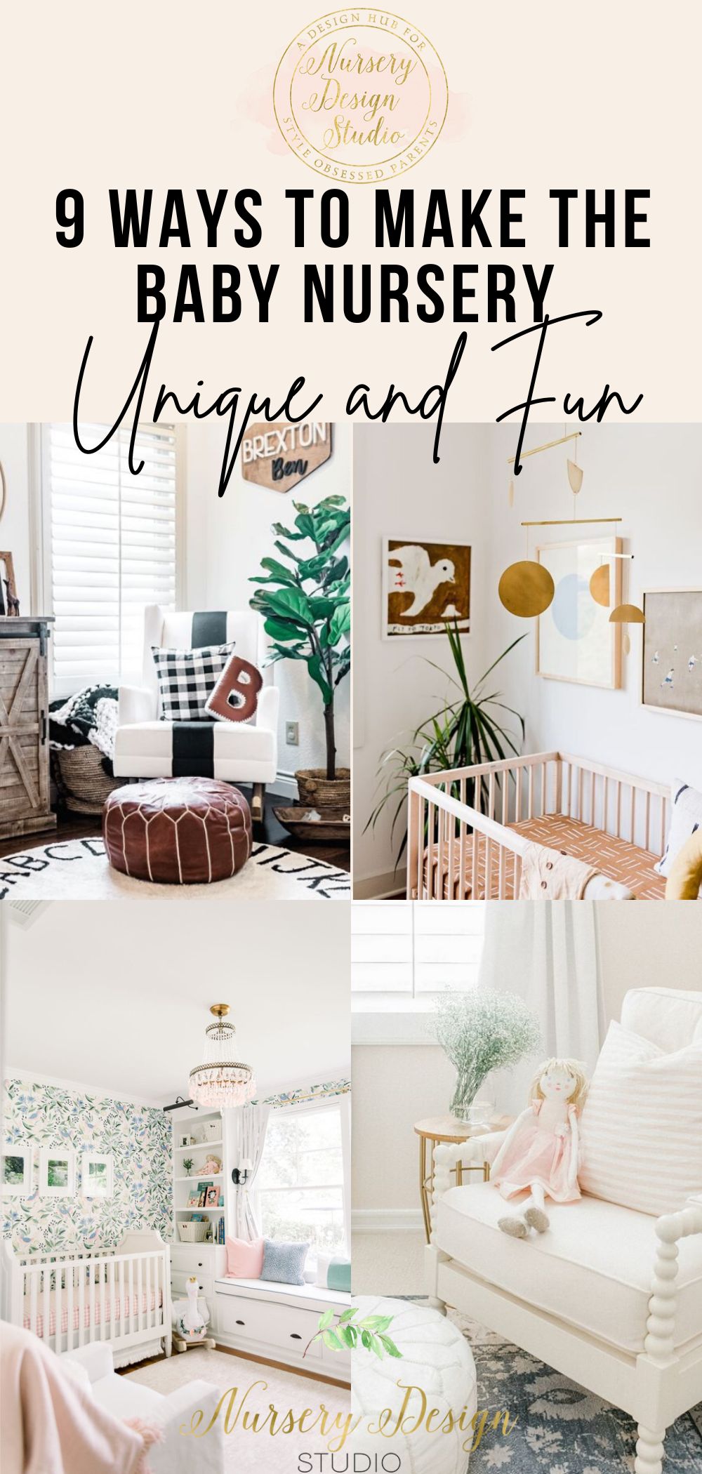 9 WAYS TO MAKE NURSERY LOOK UNIQUE AND FUN | Nursery Design Studio