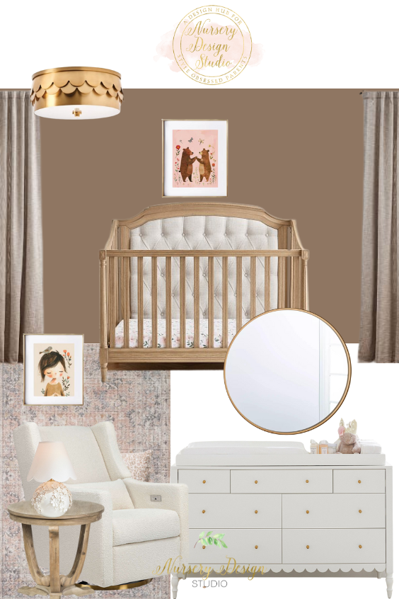 DECORATING WITH BROWN IN THE NURSERY | Nursery Design Studio