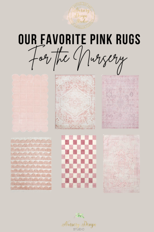 OUR FAVORITE PINK RUGS FOR THE NURSERY