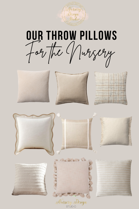 OUR FAVORITE THROW PILLOWS FR THE NURSERY OUR FAVORITE THROW PILLOWS FR THE NURSERY