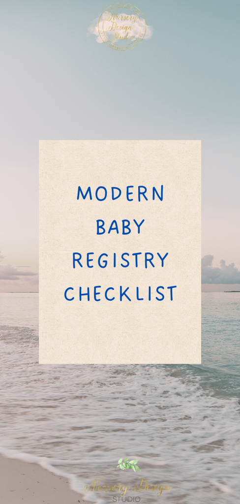 a modern baby registry