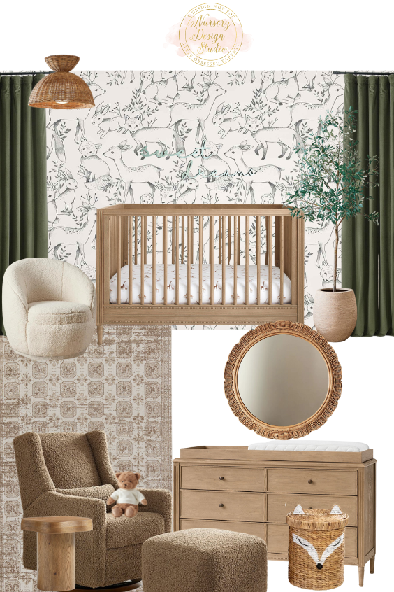 MODERN WOODLAND NURSERY | Nursery Design Studio